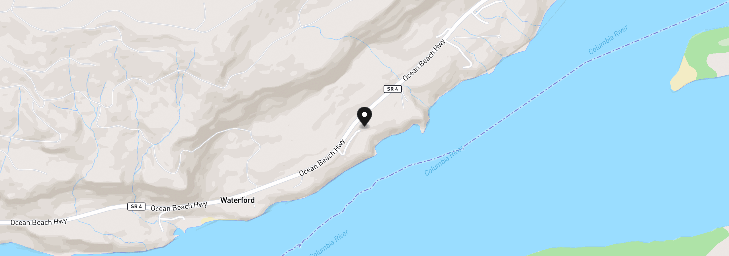 Map showing the location of 26 Edge Water Dr, Cathlamet, Wa 98612