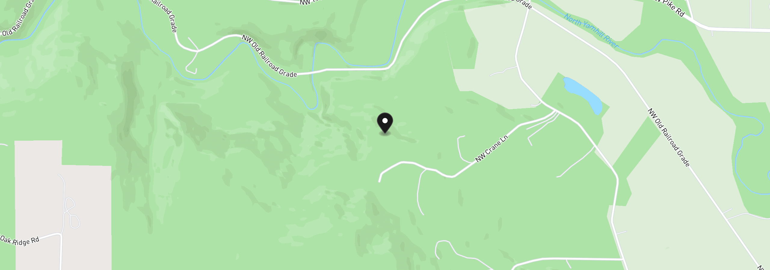 Map showing the location of 0000 NW Crane (4), Yamhill, OR 97148