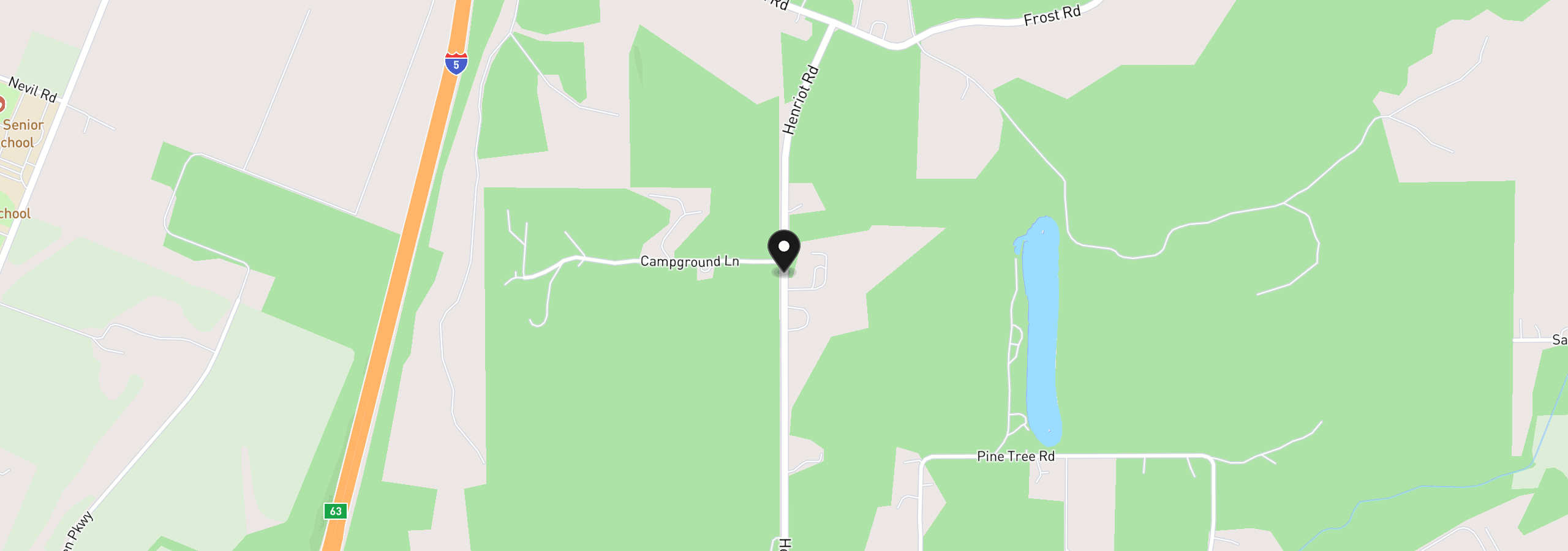 Map showing the location of 0 Henriot Rd, Winlock, Wa 98596
