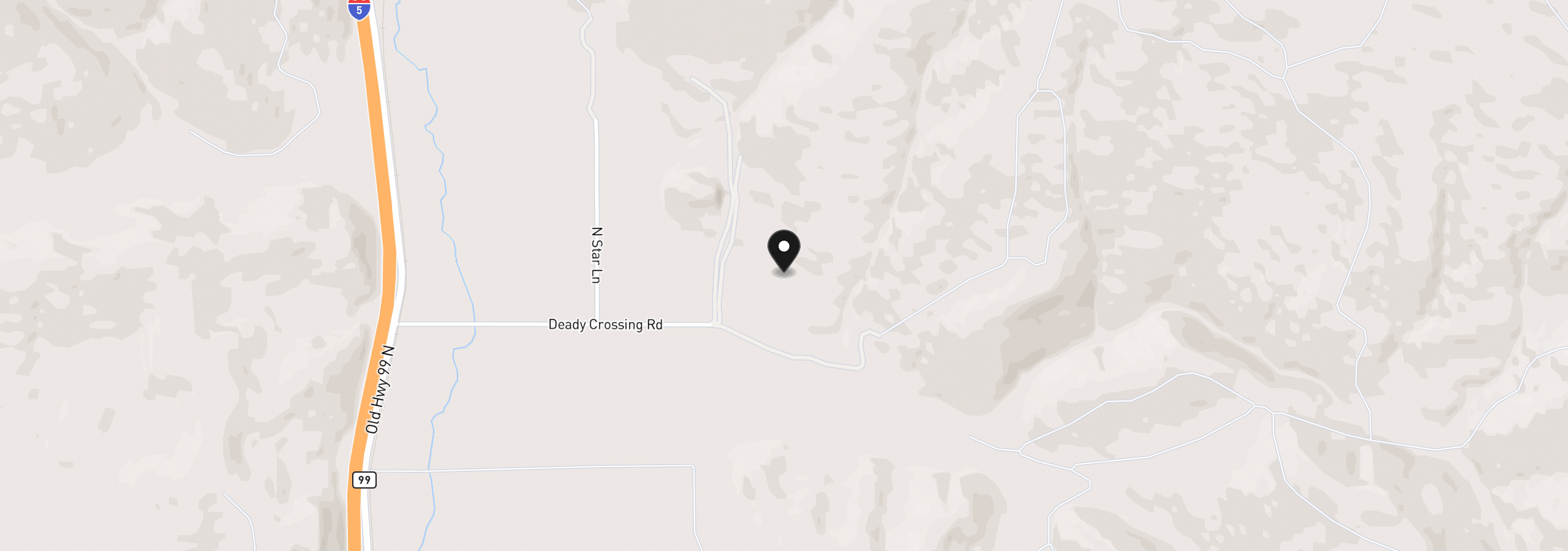 Map showing the location of 141 Mountainspring Ln, Sutherlin, OR 97479
