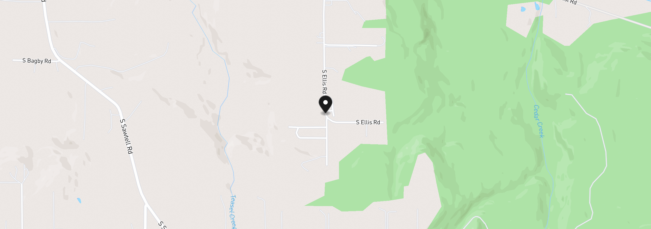 Map showing the location of S Ellis Rd 2, Molalla, OR 97038
