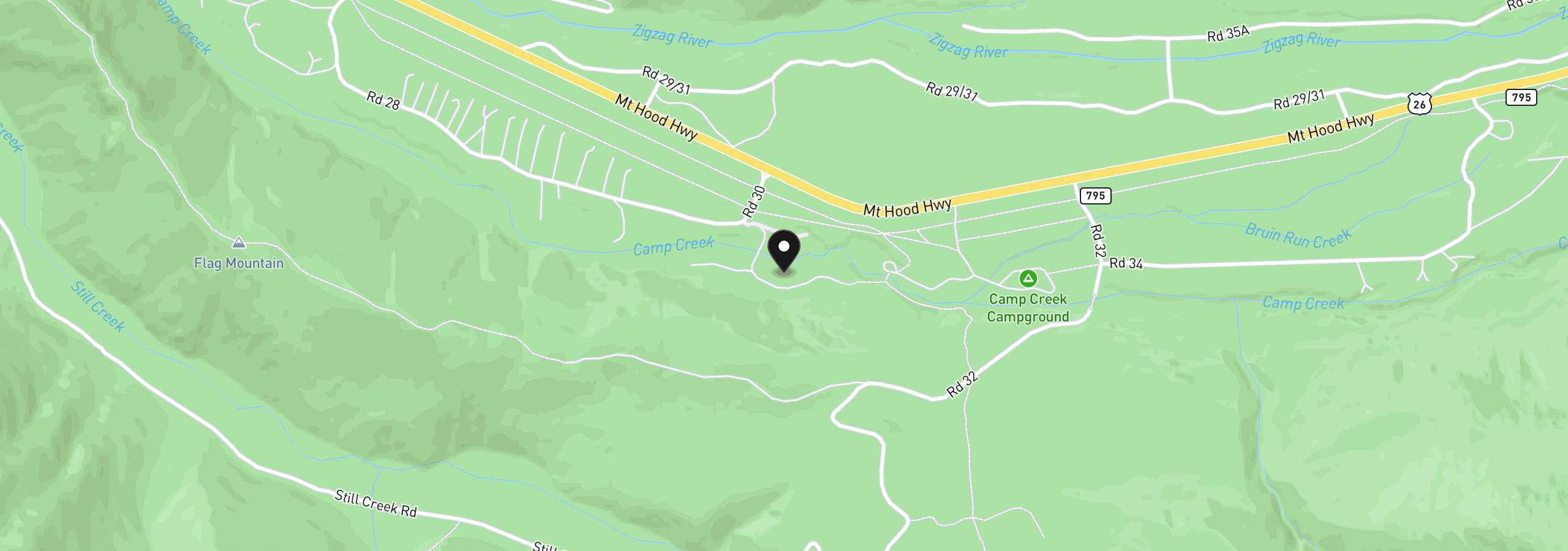 Map showing the location of 76753 E Road 30b, Rhododendron, OR 97049