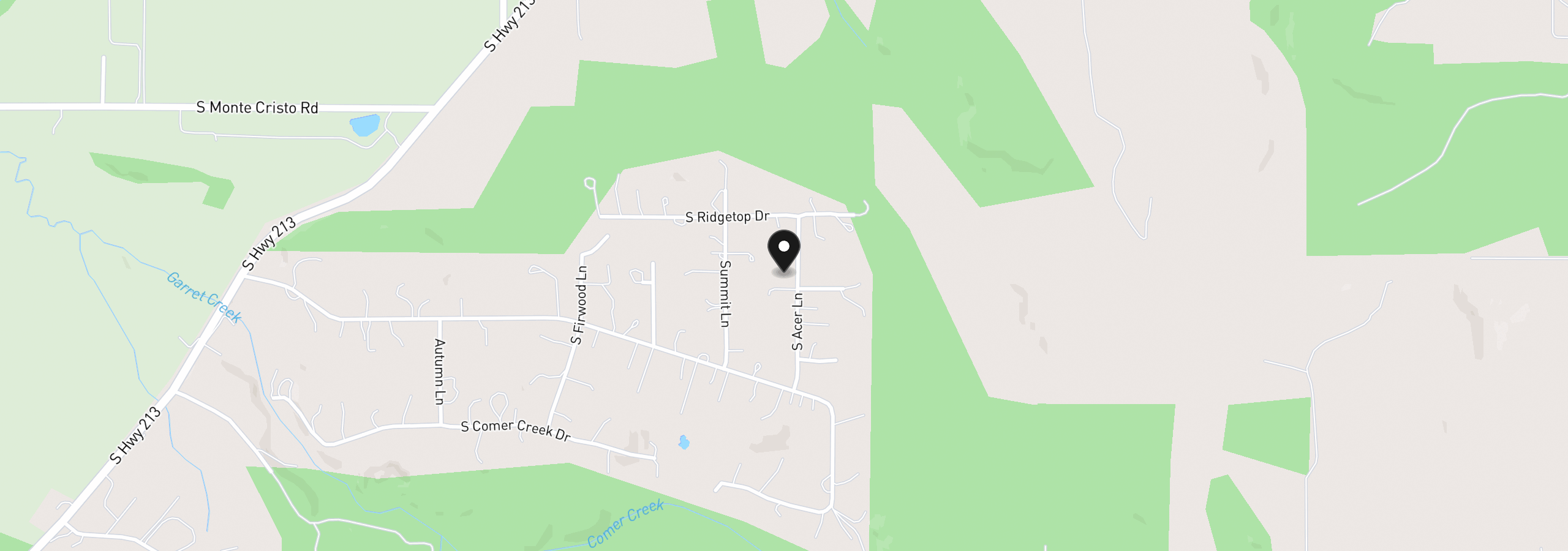 Map showing the location of 35267 S Acer Ln, Molalla, OR 97038