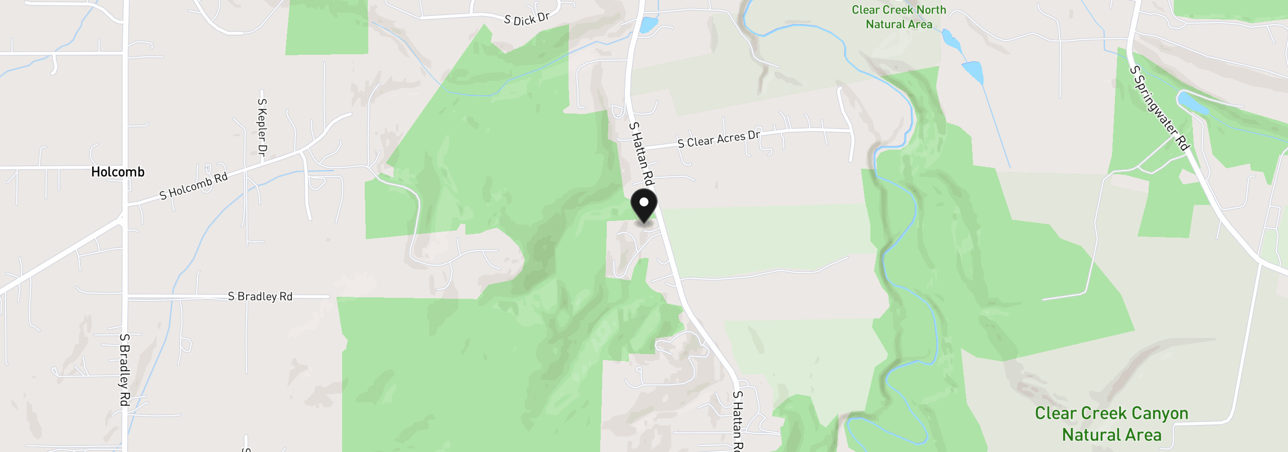 Map showing the location of 16351 S Hattan Rd, Oregon City, OR 97045