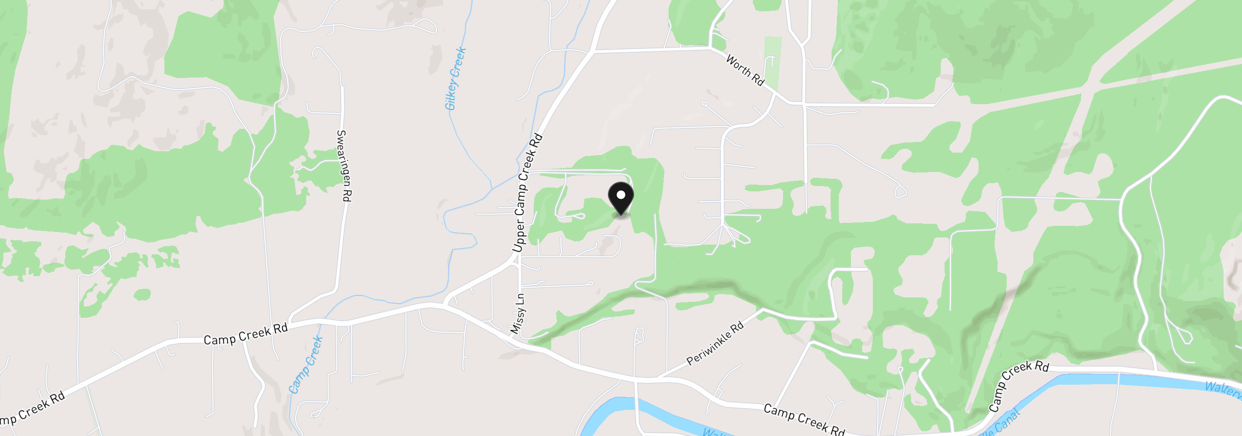 Map showing the location of 37600 Upper Camp Creek Rd, Springfield, OR 97478