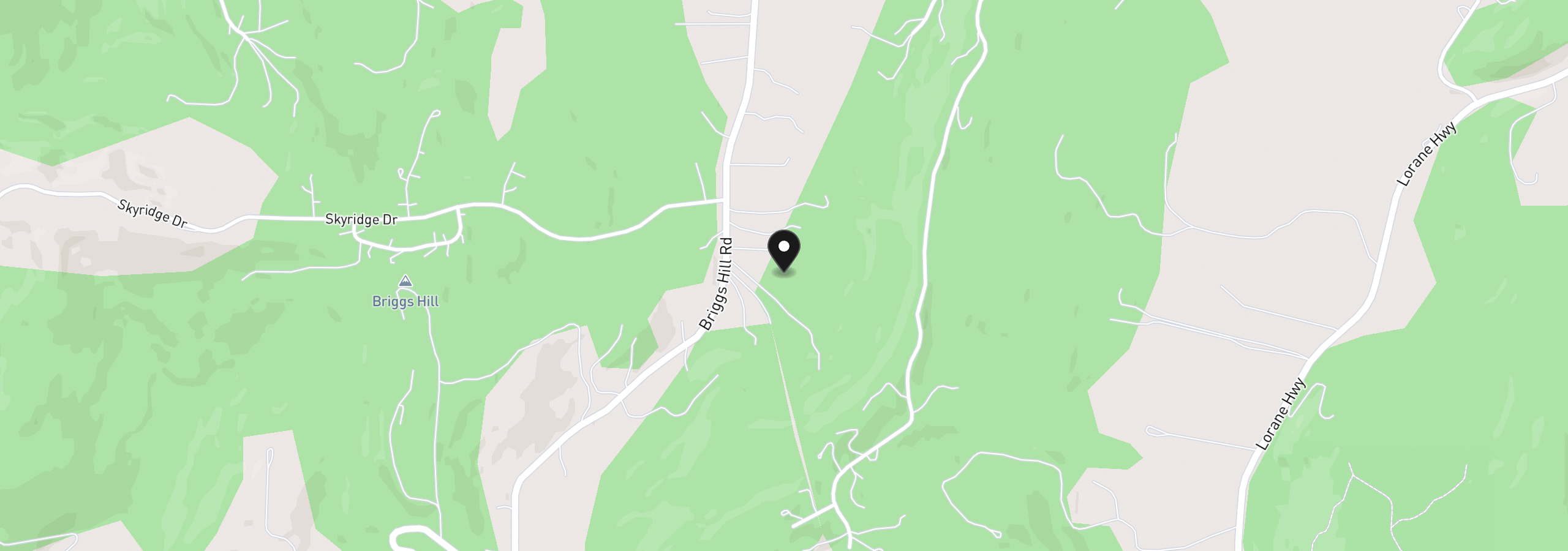 Map showing the location of 28198 Briggs Hill Rd, Eugene, OR 97405