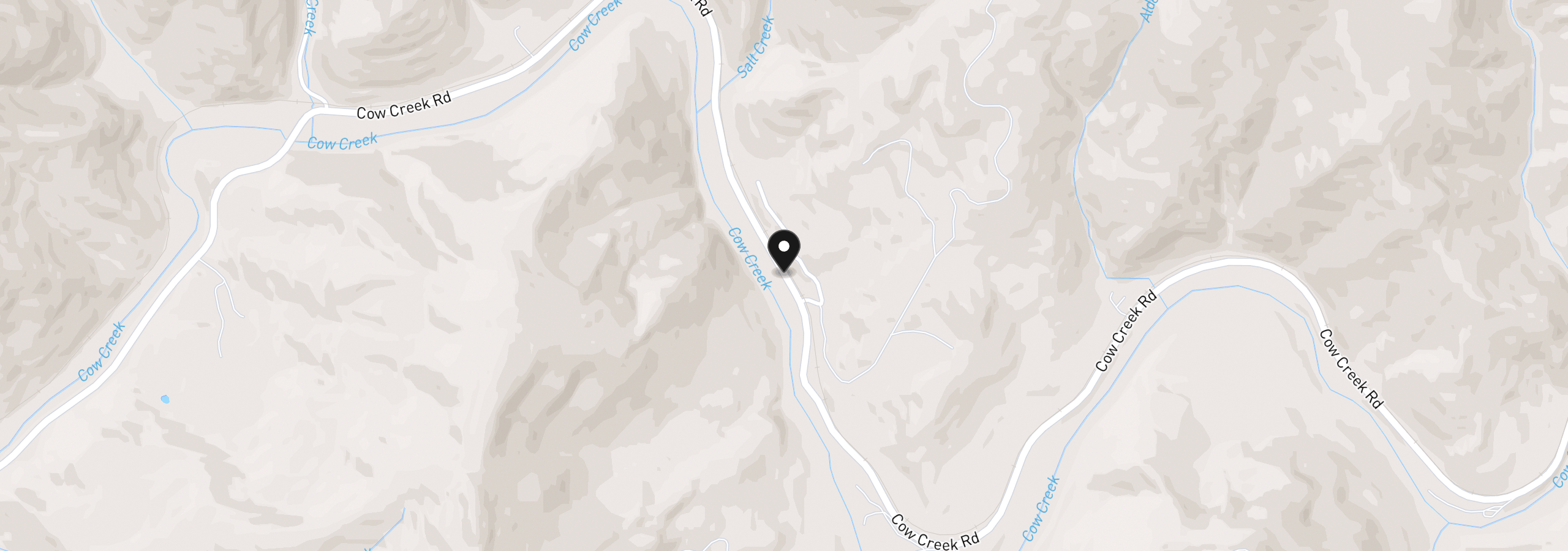 Map showing the location of 4696 Cow Creek Rd, Riddle, OR 97469