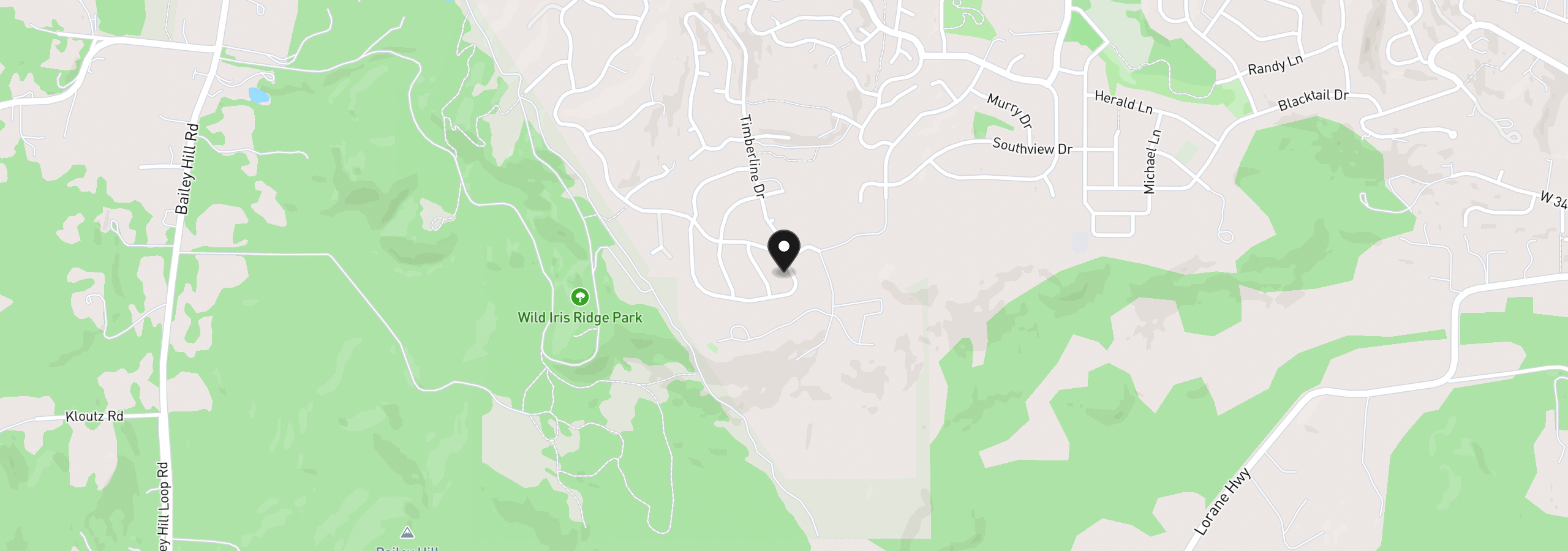 Map showing the location of 3412 Summit Sky Blvd, Eugene, OR 97405