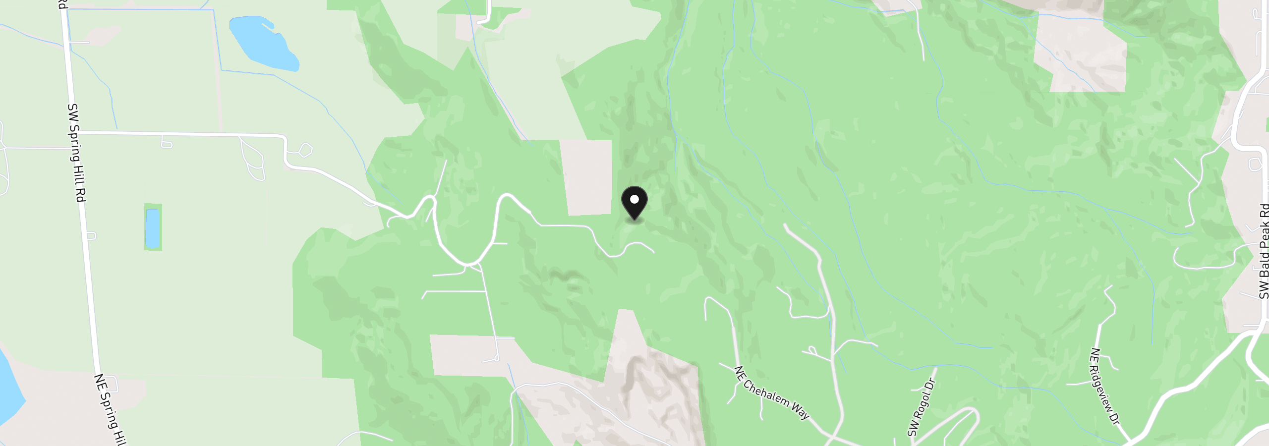 Map showing the location of 39323 SW Gibson Rd, Gaston, OR 97119