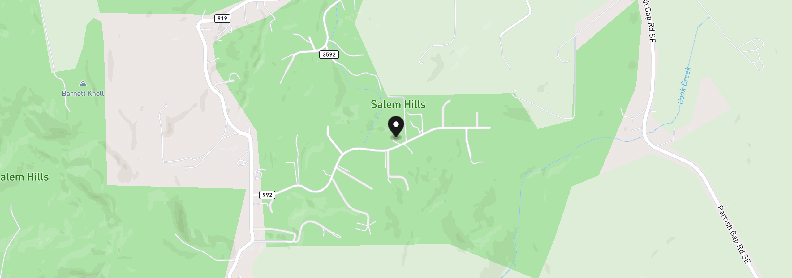 Map showing the location of 3955 Sunset Hills Dr, Turner, OR 97392