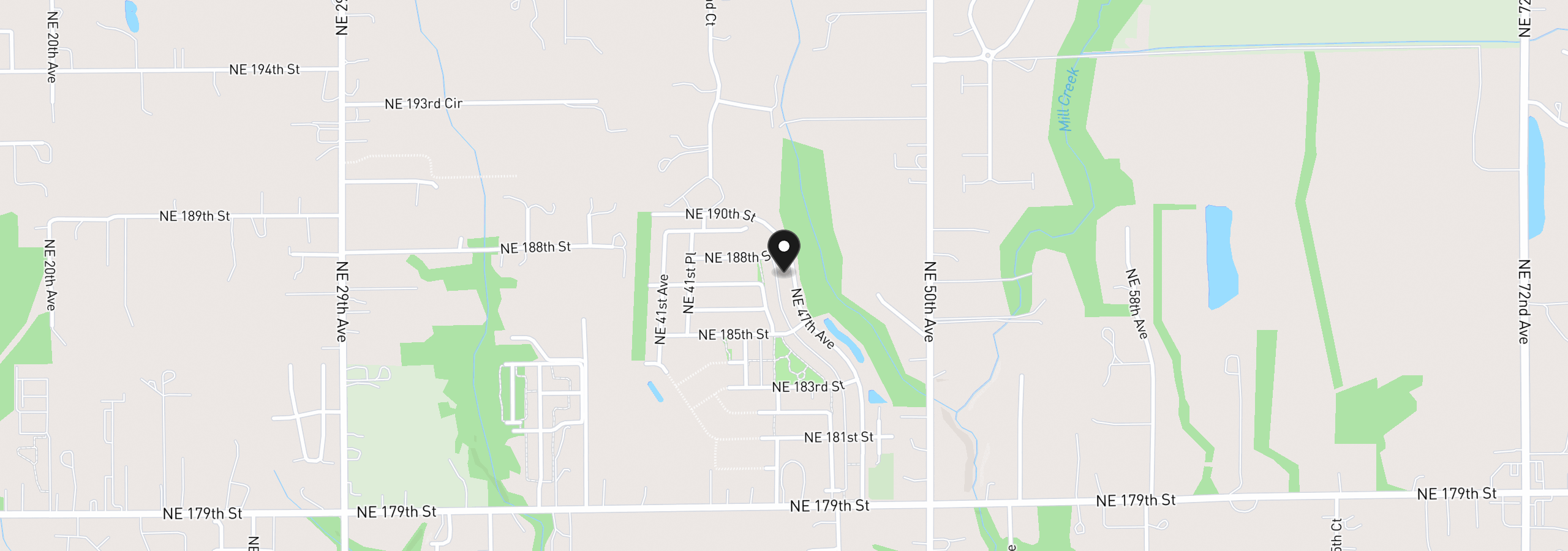 Map showing the location of 18704 NE 45th Ave Lot 344, Vancouver, Wa 98686