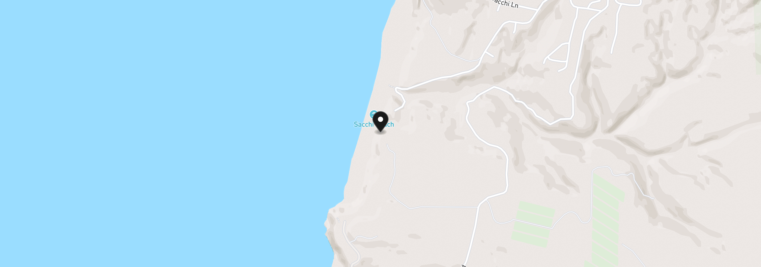 Map showing the location of 88300 Pacific Surf Ln, Bandon, OR 97411