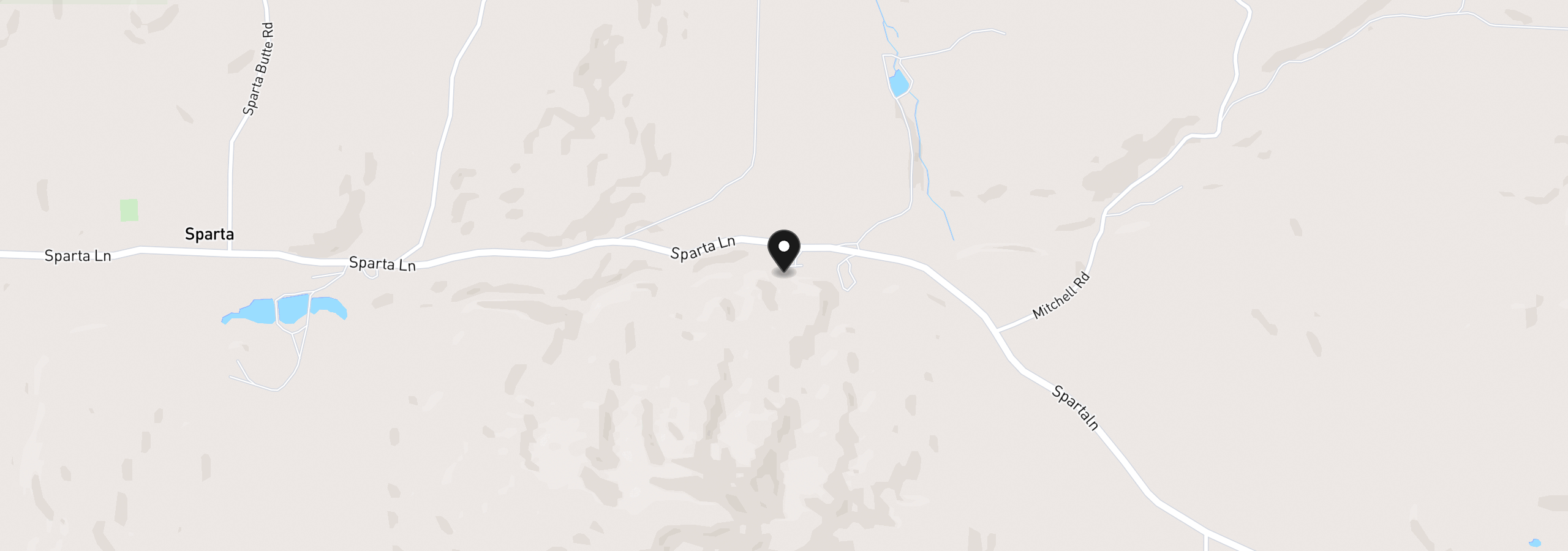 Map showing the location of 31112 Sparta Ln, Baker City, OR 97814