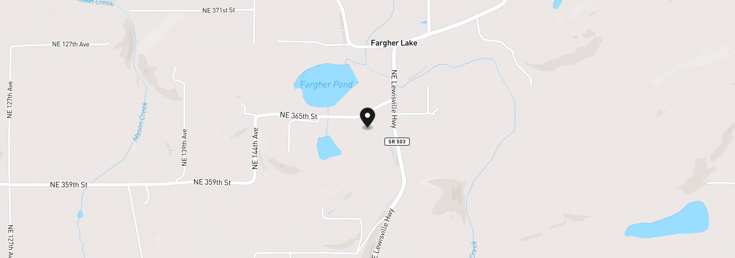 Map showing the location of 36206 NE Lewisville Hwy, Yacolt, Wa 98675