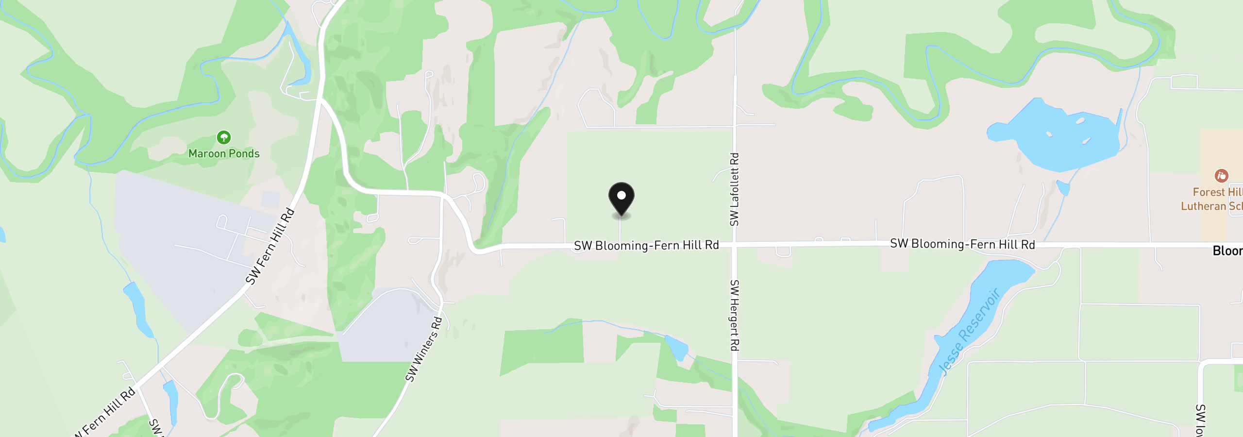 Map showing the location of 4185 SW Lafollett Rd, Cornelius, OR 97113