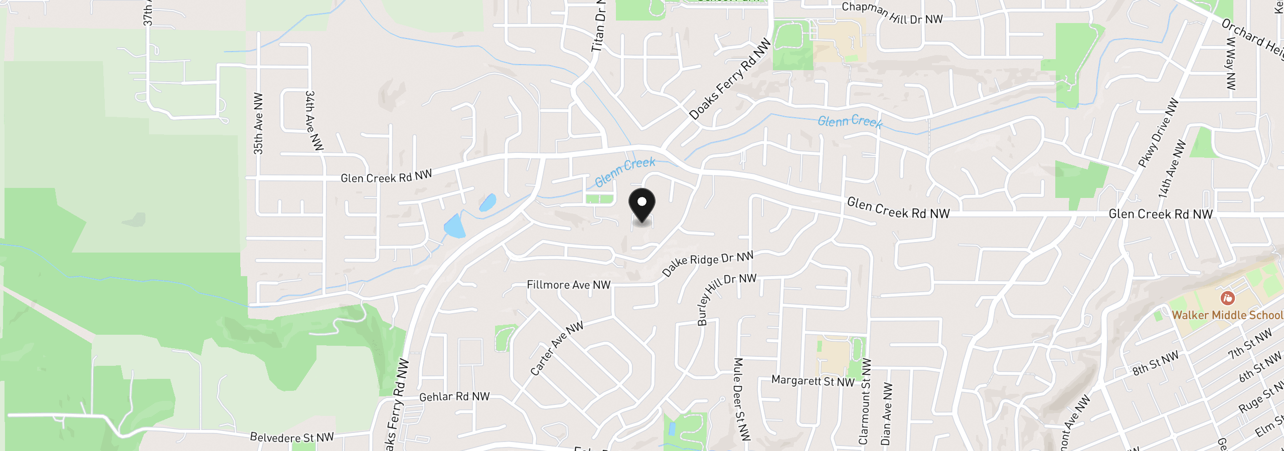 Map showing the location of 2650 Hoo Doo Dr, Salem, OR 97304