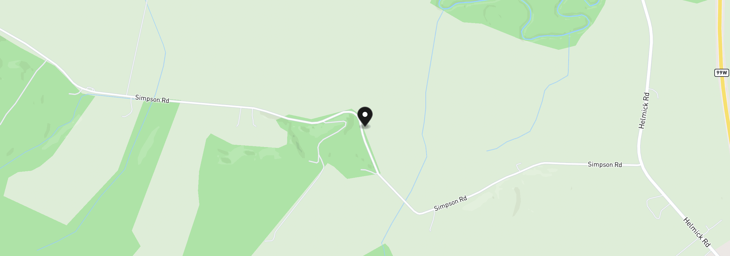 Map showing the location of 11090 Simpson Rd, Monmouth, OR 97361
