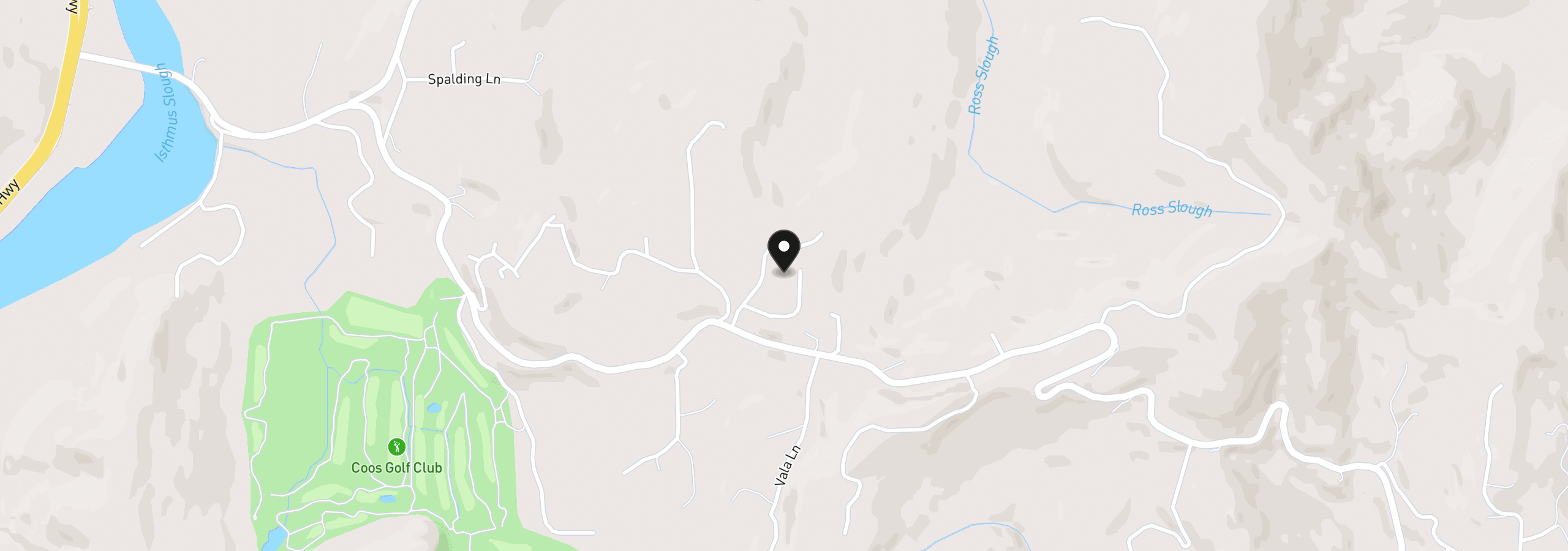 Map showing the location of 94057 Stemmerman Rd, Coos Bay, OR 97420