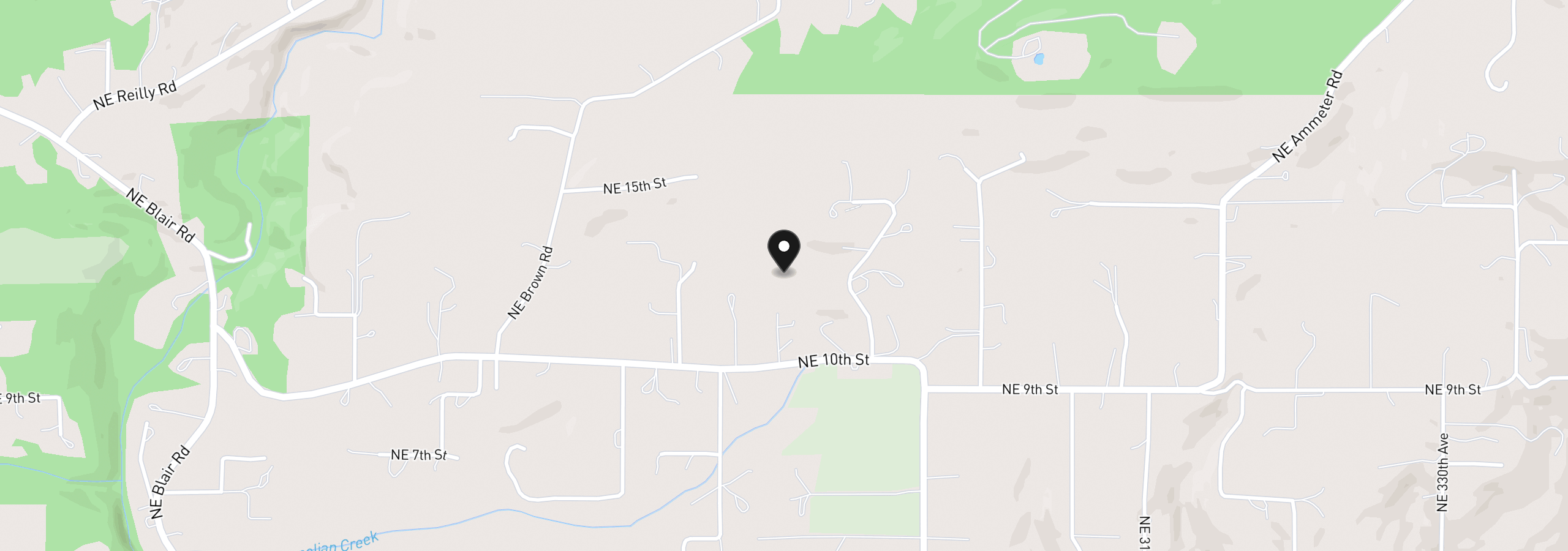 Map showing the location of 30744 NE 10th St, Washougal, Wa 98671
