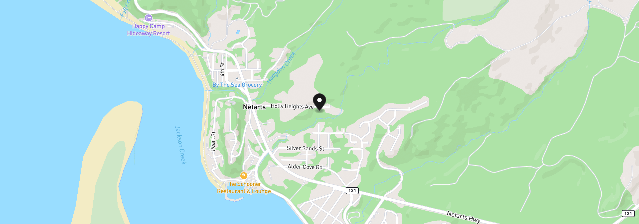 Map showing the location of Holly Heights Ave Tl 224, Netarts, OR 97143