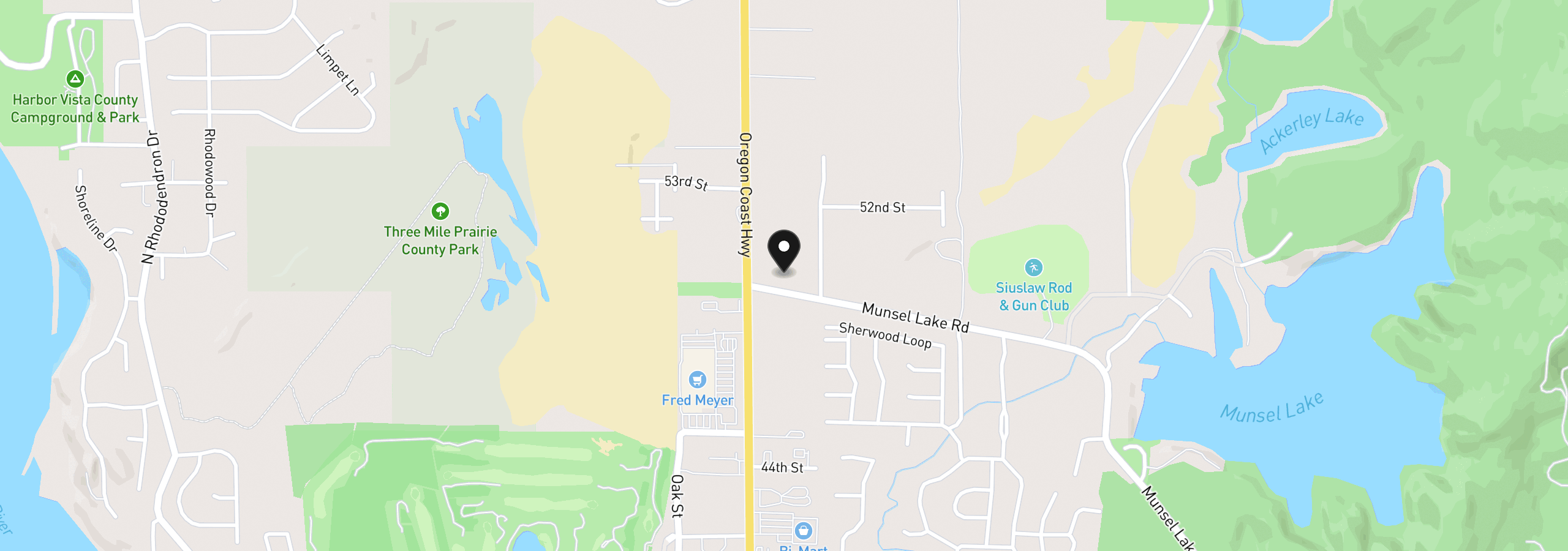 Map showing the location of Tl00600, Florence, OR 97439