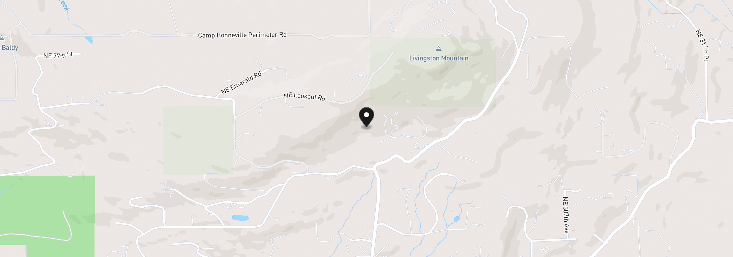 Map showing the location of 29110 NE Hancock Rd, Camas, Wa 98607