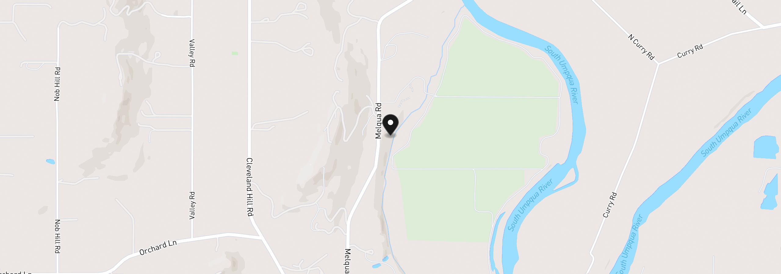 Map showing the location of 767 Melqua Rd, Roseburg, OR 97471