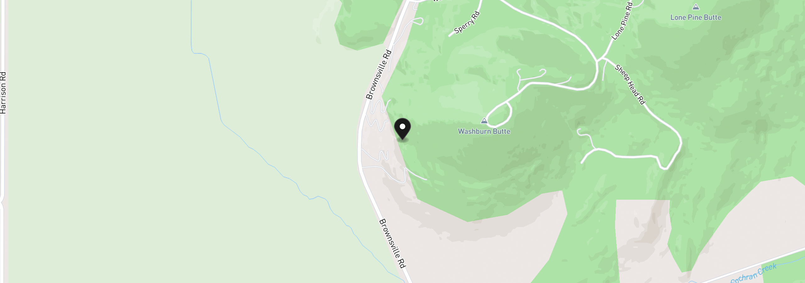 Map showing the location of 29015 Brownsville Rd, Brownsville, OR 97327