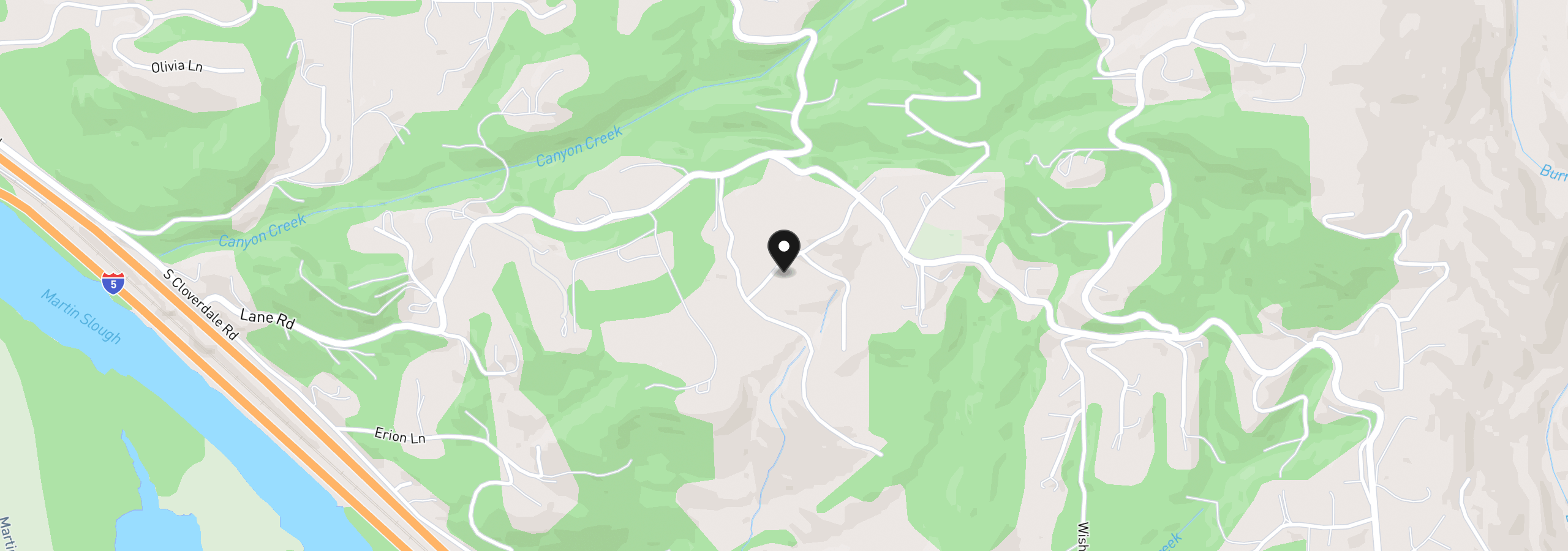 Map showing the location of 147 Lost Creek Ln, Woodland, Wa 98674