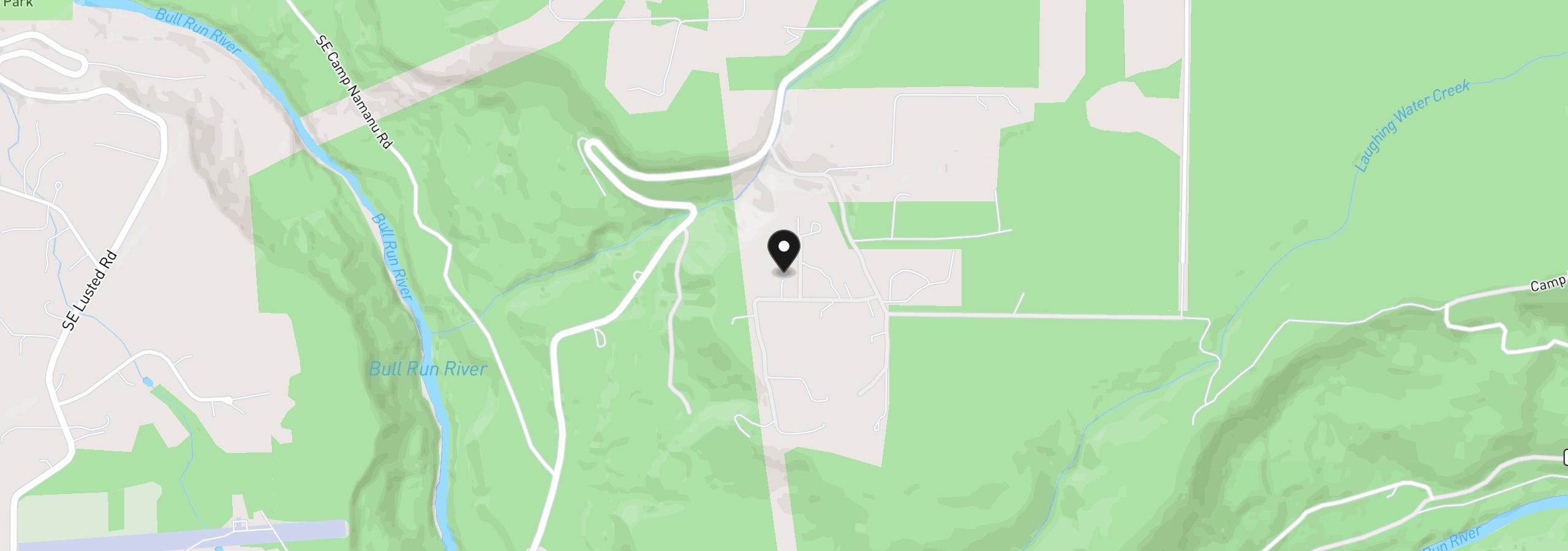 Map showing the location of 11855 SE Jed Ct, Sandy, OR 97055