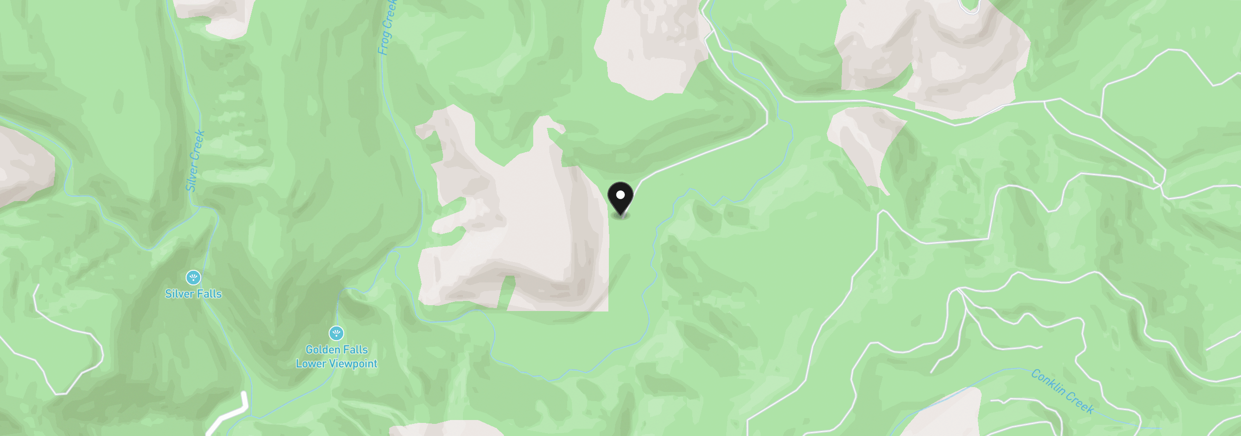 Map showing the location of 0 Glenn Creek Rd 300, Allegany, OR 97407