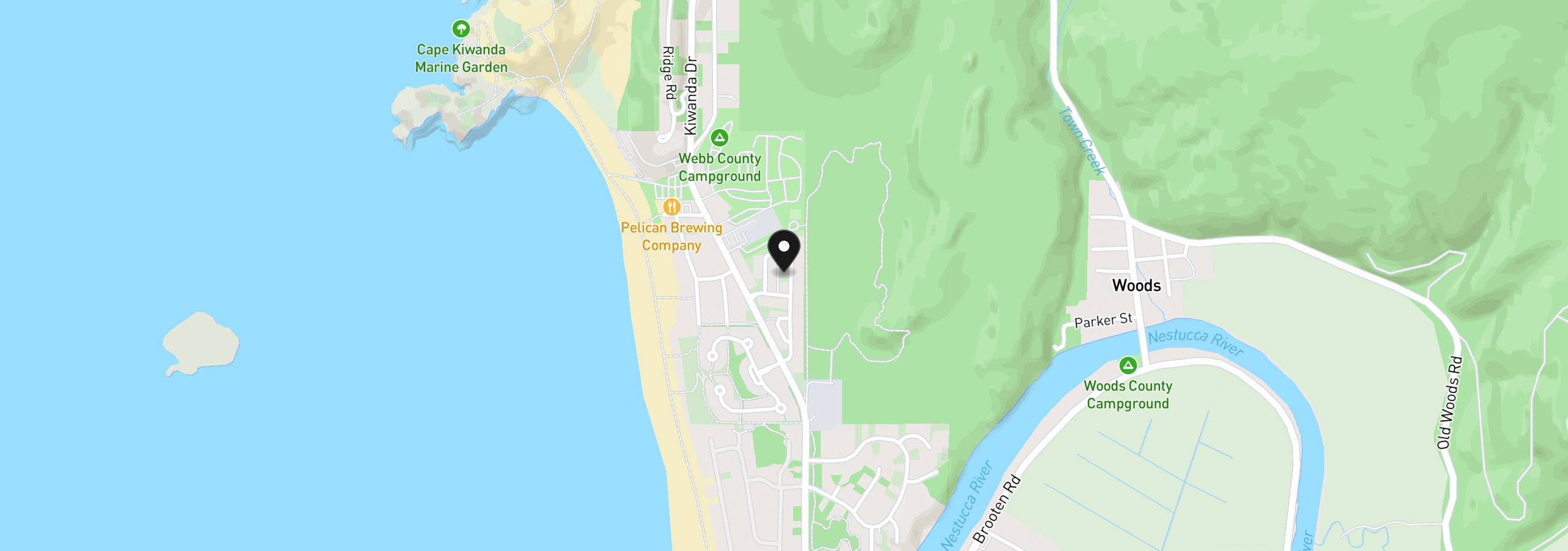 Map showing the location of Dory Pointe Loop Tl8000, Pacific City, OR 97135