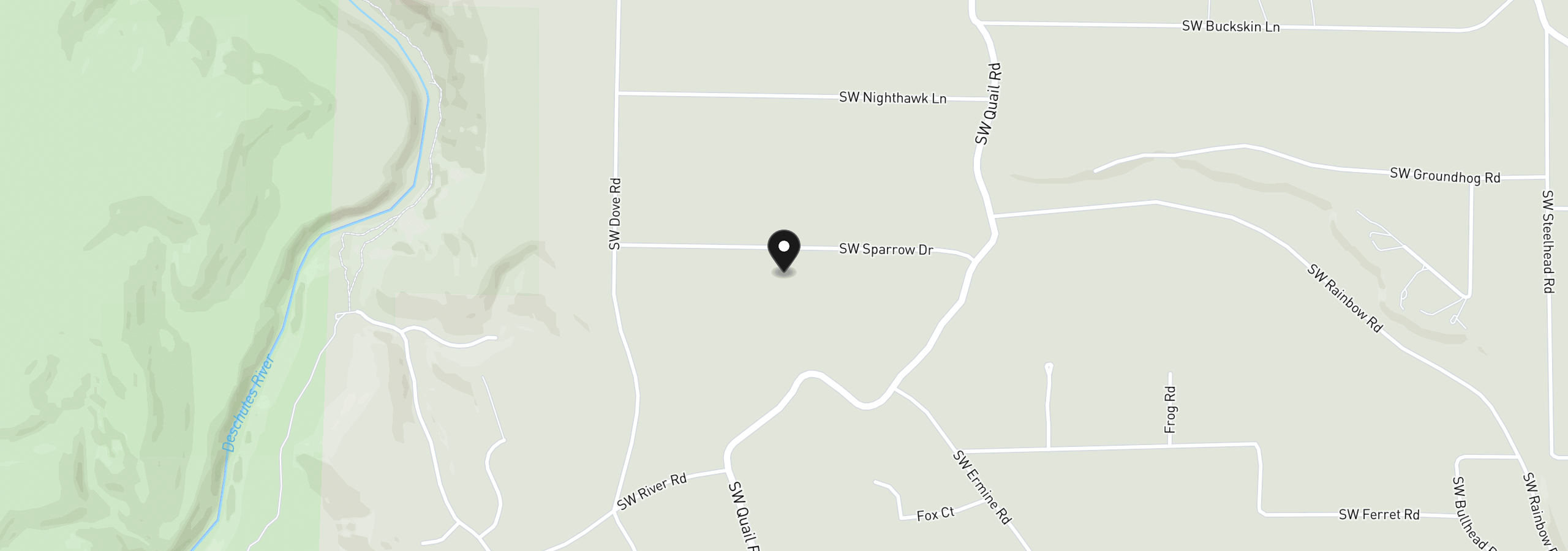Map showing the location of 7317 SW Sparrow Dr, Terrebonne, OR 97760