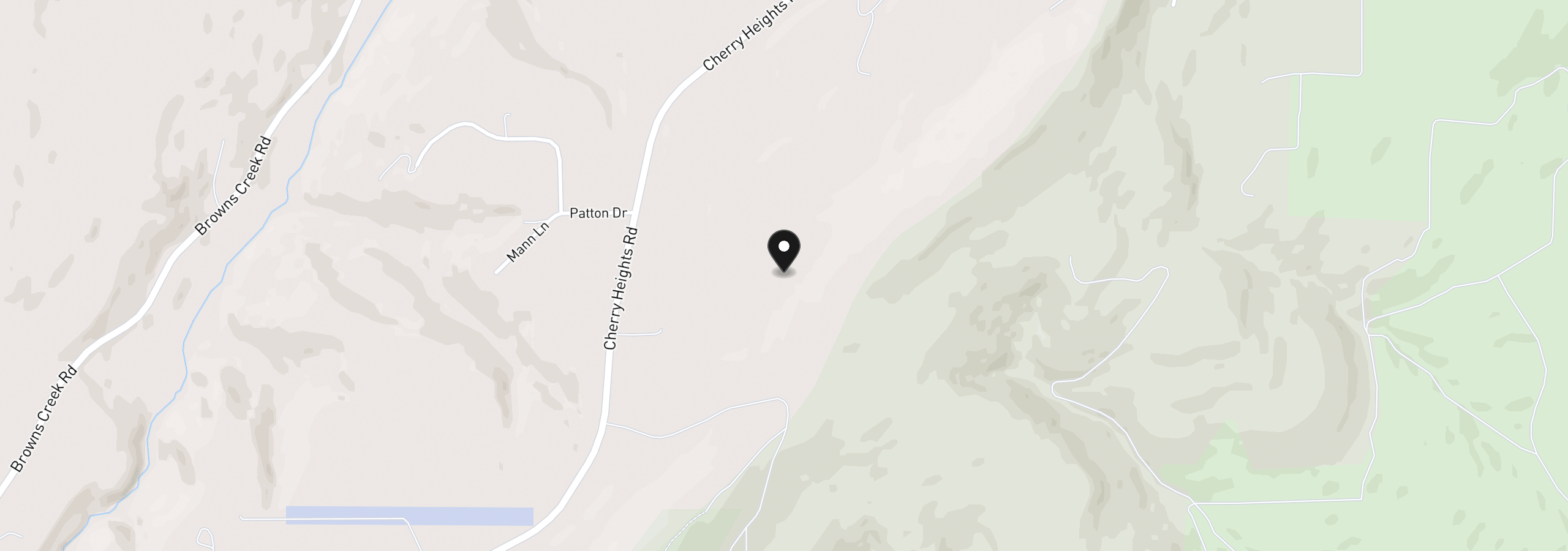 Map showing the location of Cherry Heights Rd, The Dalles, OR 97058