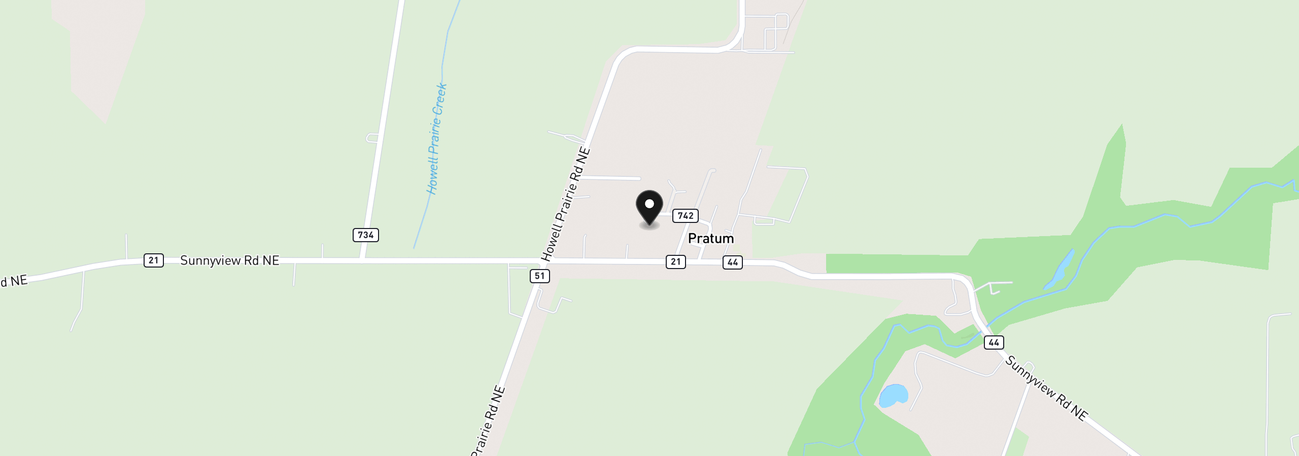 Map showing the location of 8748 Enclid St, Salem, OR 97305