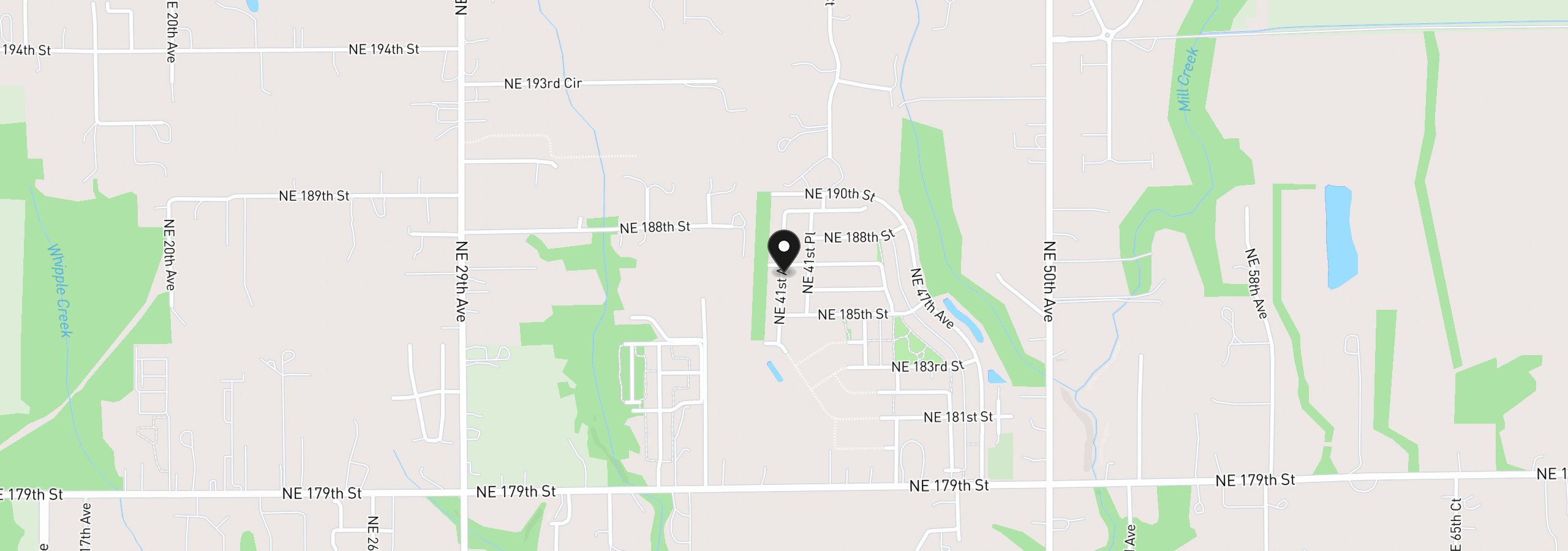 Map showing the location of 18605 NE 41st Ave Lot 436, Vancouver, Wa 98686