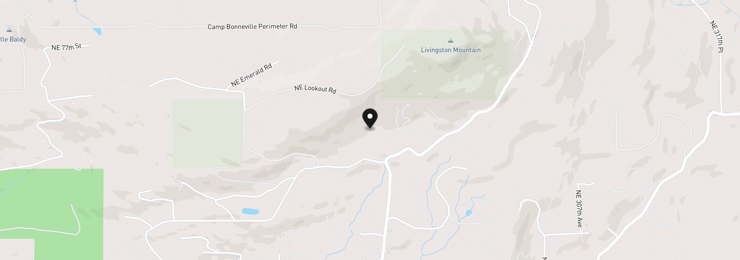 Map showing the location of NE Hancock Rd 2, Camas, Wa 98607