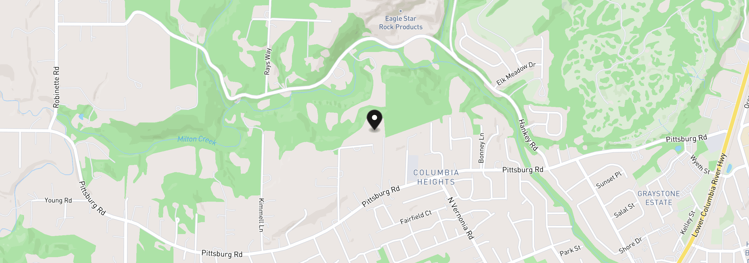 Map showing the location of 35177 Pittsburg Rd, St. Helens, OR 97051
