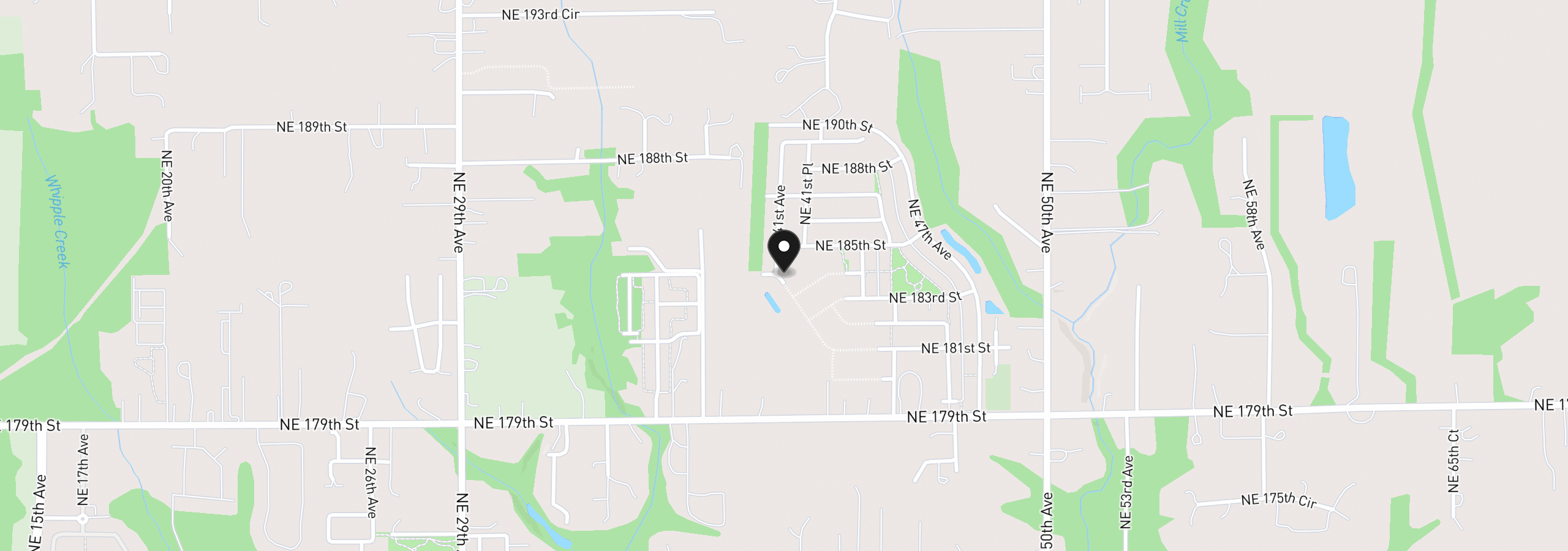 Map showing the location of 18415 NE 41st Ave Lot 429, Vancouver, Wa 98686