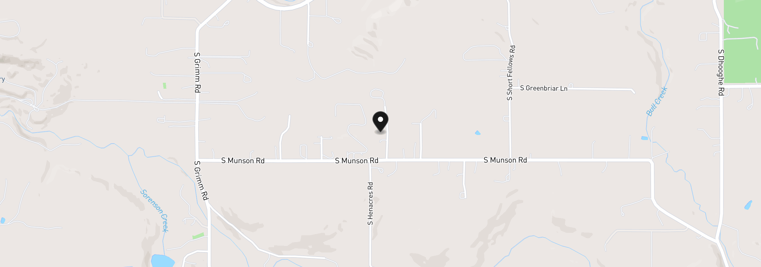 Map showing the location of 31403 S Long Fir Ct, Molalla, OR 97038