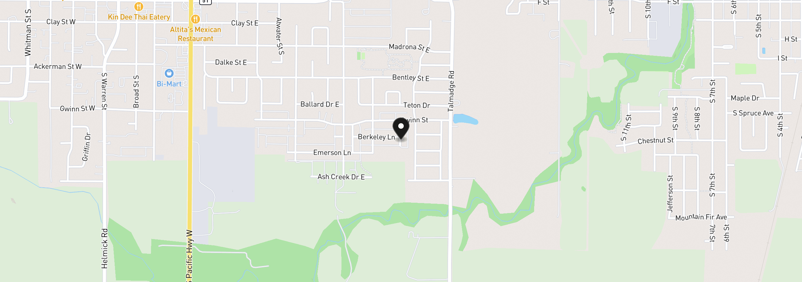 Map showing the location of 761 Devonshire Ln S, Monmouth, OR 97361