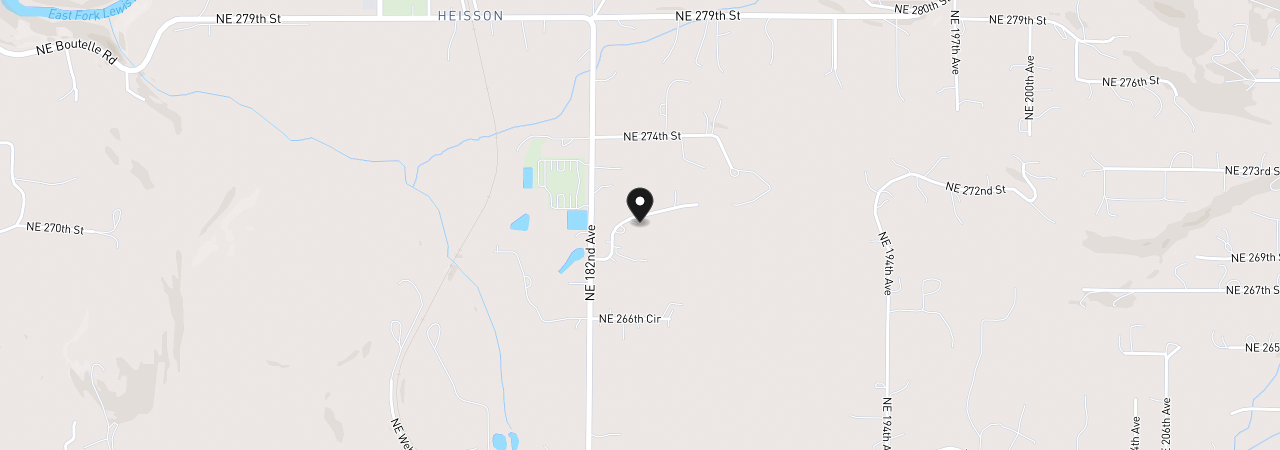 Map showing the location of 18403 NE 269th Cir, Battle Ground, Wa 98604