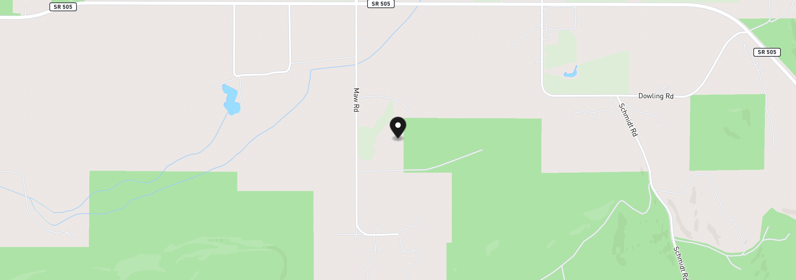 Map showing the location of 0 Maw Rd, Toledo, Wa 98591