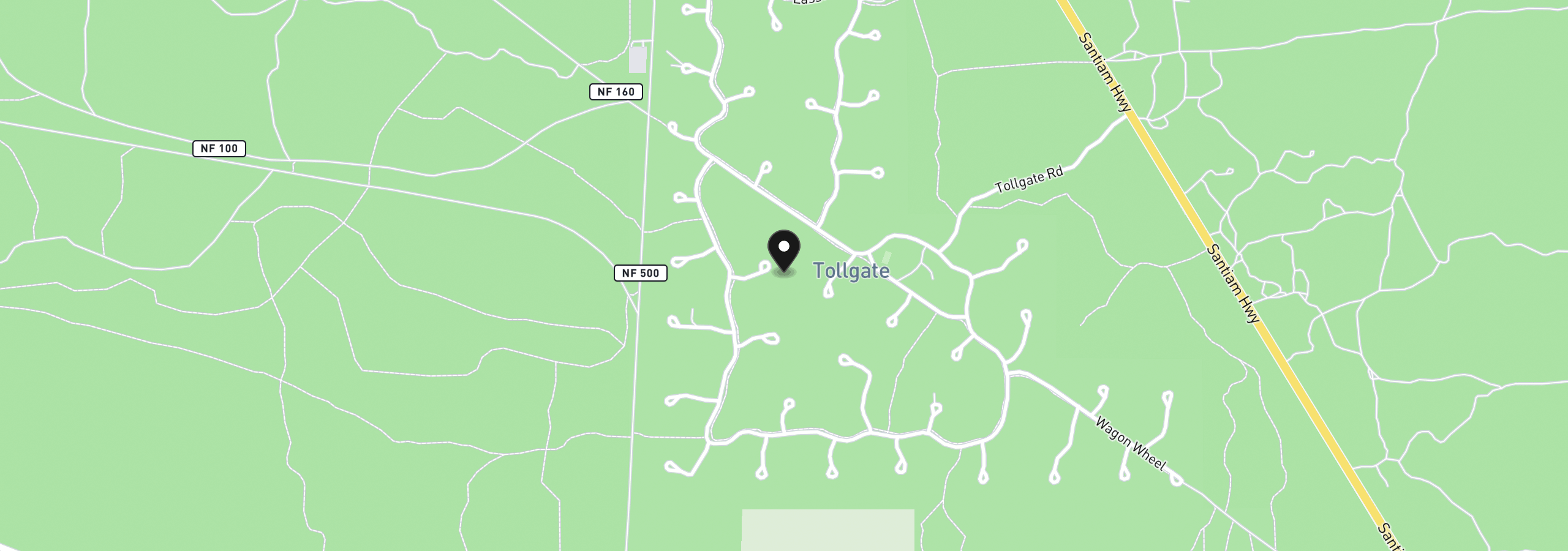 Map showing the location of 14907 Snafflebit, Sisters, OR 97759