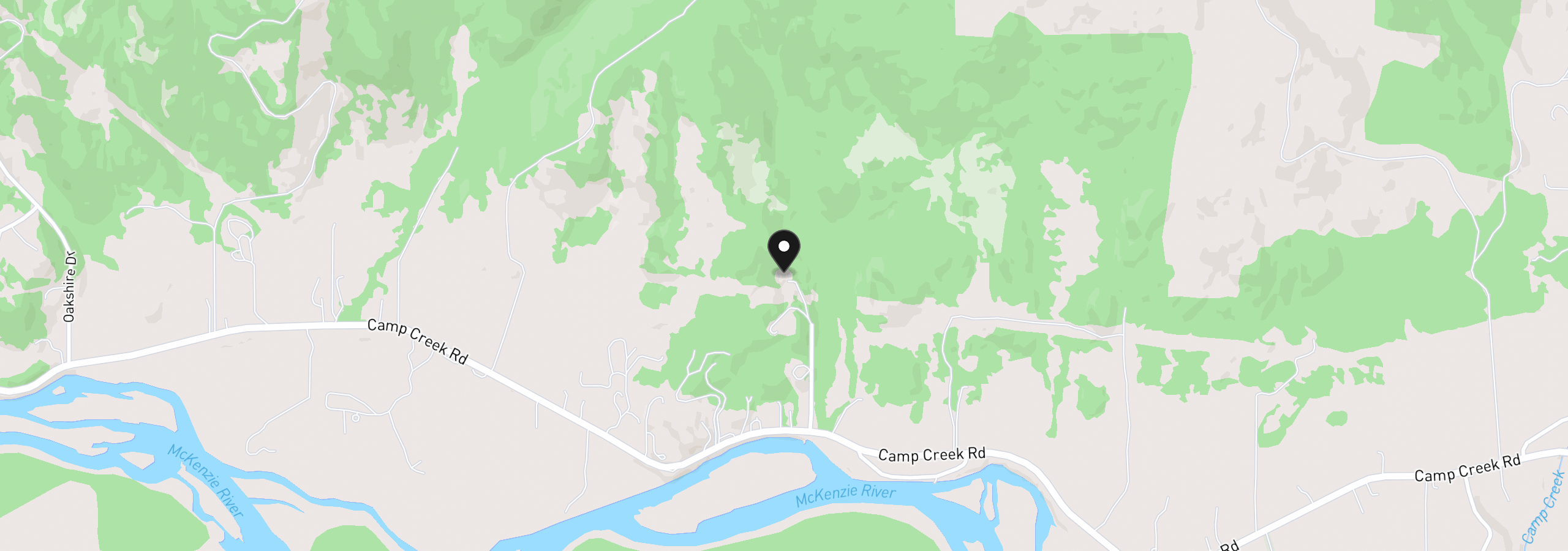 Map showing the location of 88623 Whitsell Ln, Springfield, OR 97478