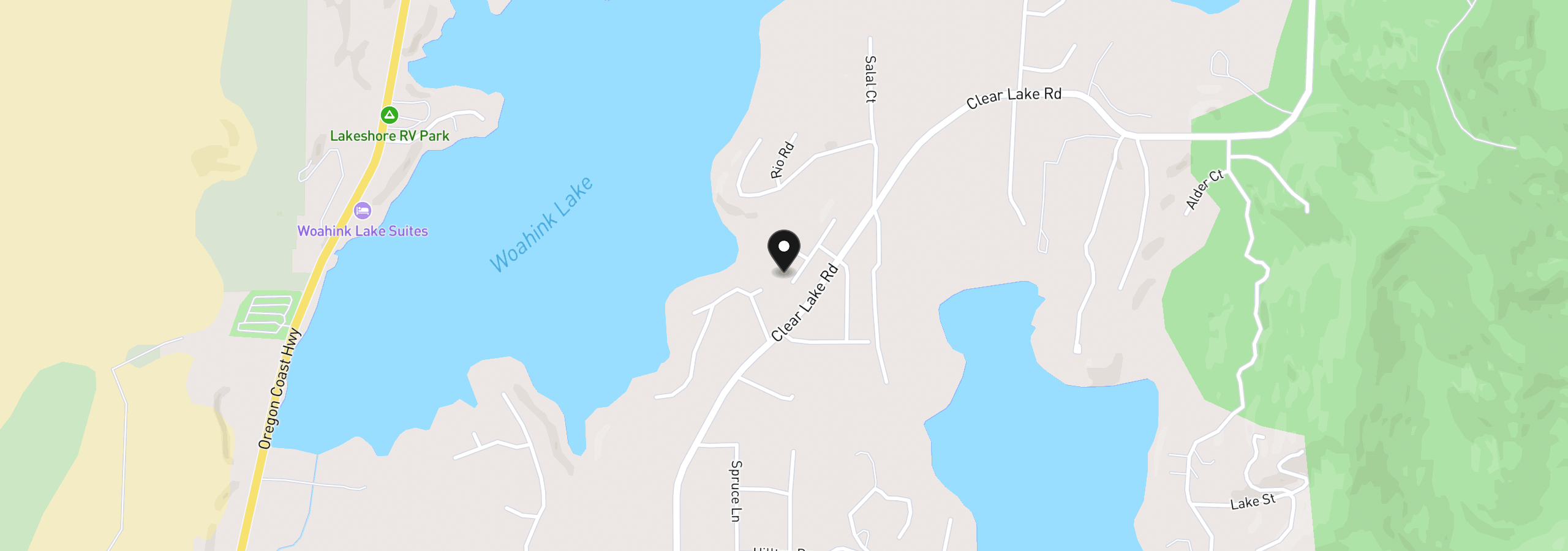 Map showing the location of 83594 Sauter Dr, Florence, OR 97439