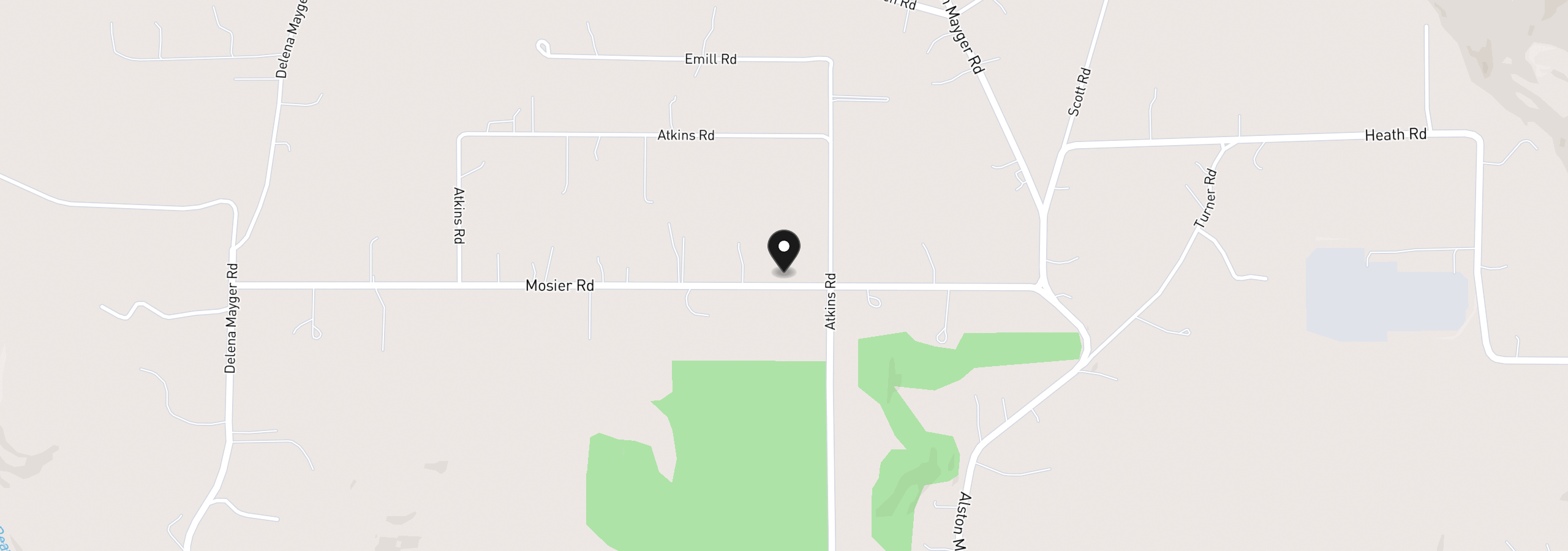 Map showing the location of 24915 Mosier Rd, Rainier, OR 97048