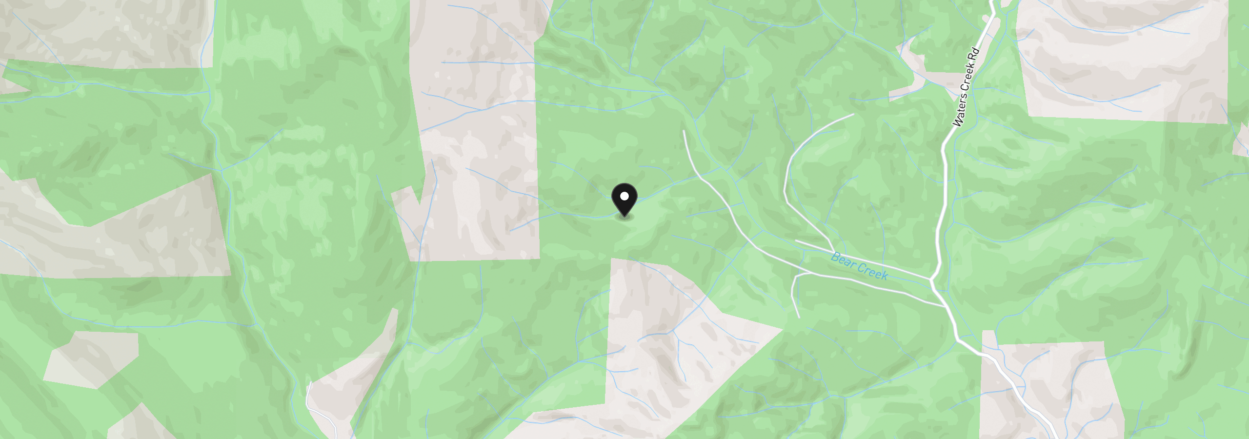 Map showing the location of 1802 Waters Creek Rd, Wilderville, OR 97543