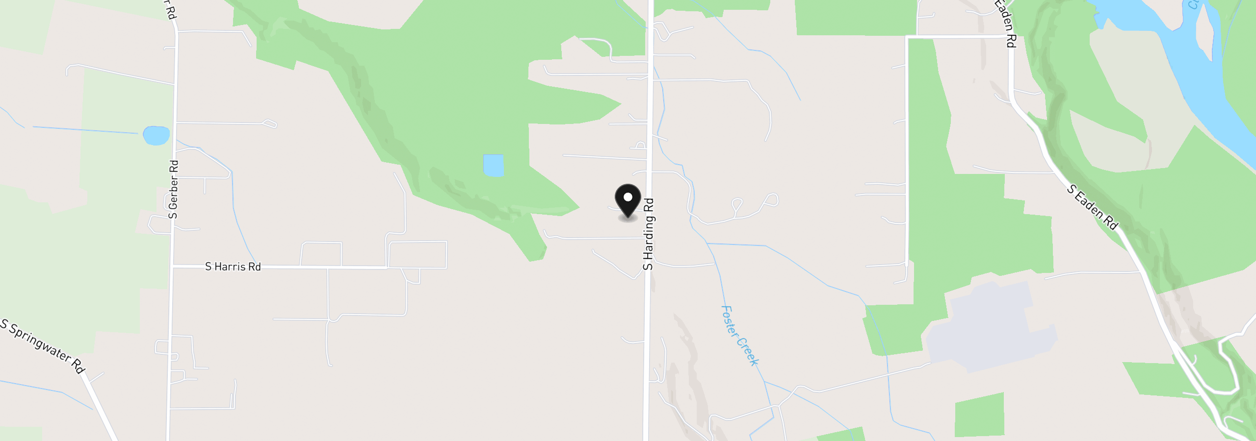 Map showing the location of 16731 S Harding Rd, Oregon City, OR 97045