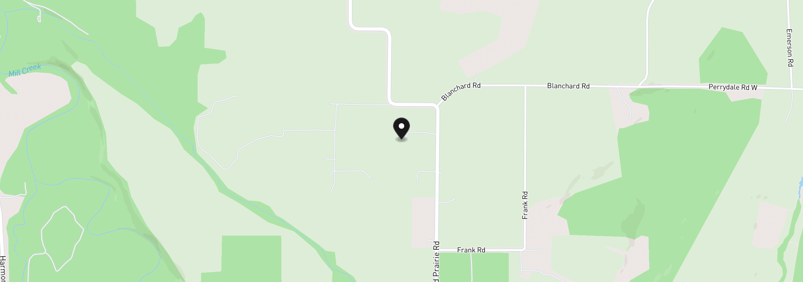 Map showing the location of 7065 Red Prairie Rd, Sheridan, OR 97378